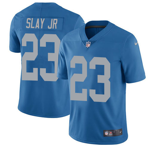 2019 Men Detroit Lions 23 Slay Jr blue Nike Vapor Untouchable Limited NFL Jersey